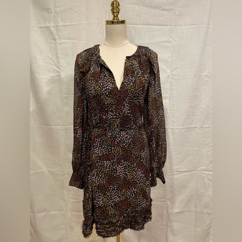 NWT JOIE M floral sheer dress